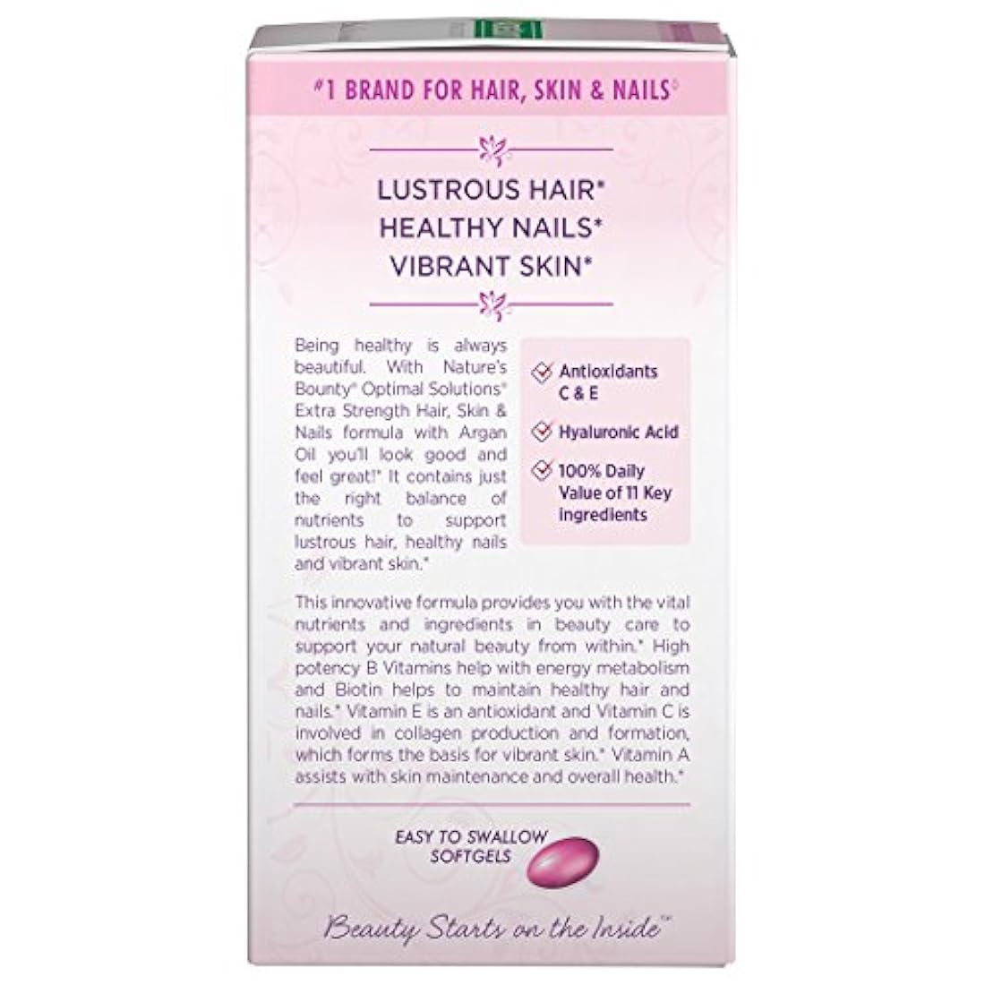 Nature's Bounty Optimal Solutions - Piel y uñas extra fuerza