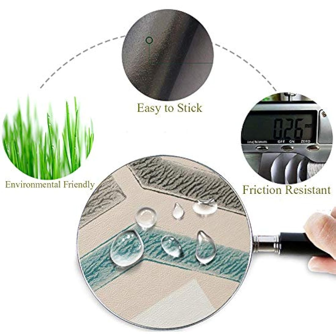 Papel pintado 3D para pared, hojas tropicales,