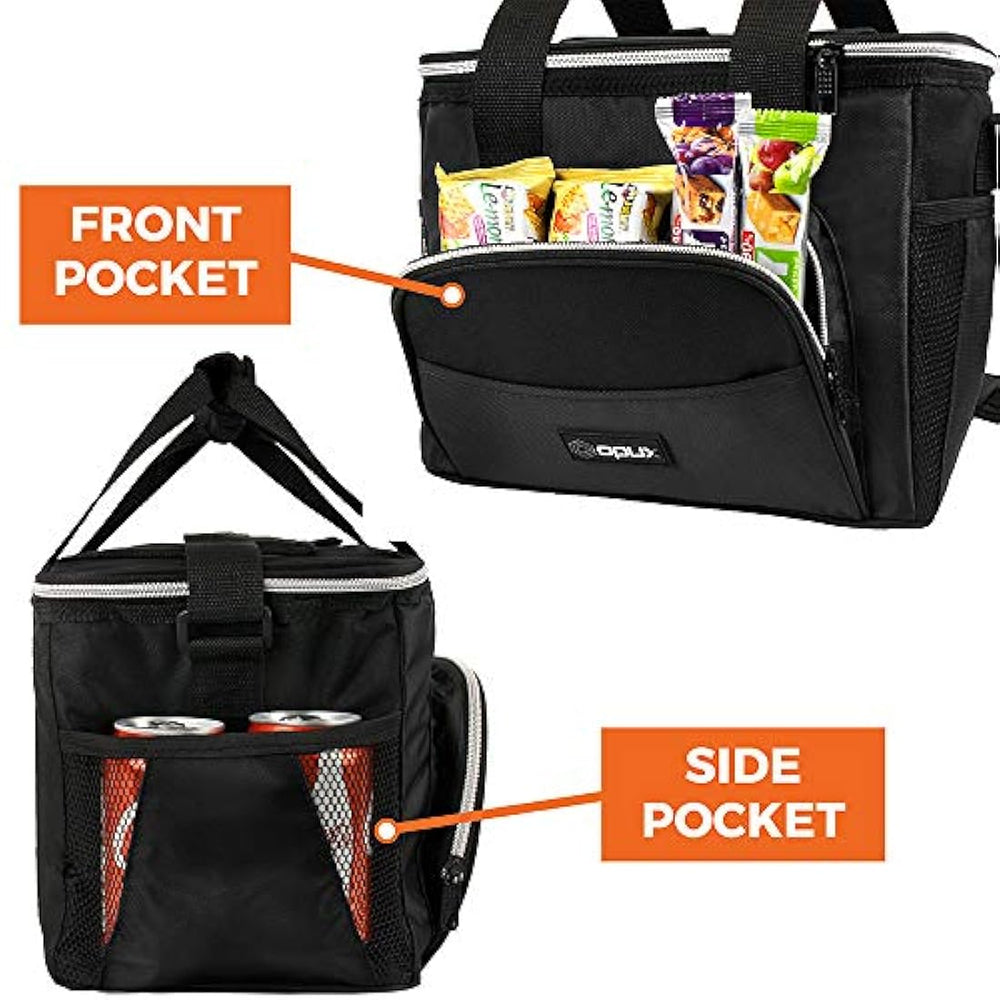 Bolsa térmica suave con correa para el hombro, Negro OPUX -