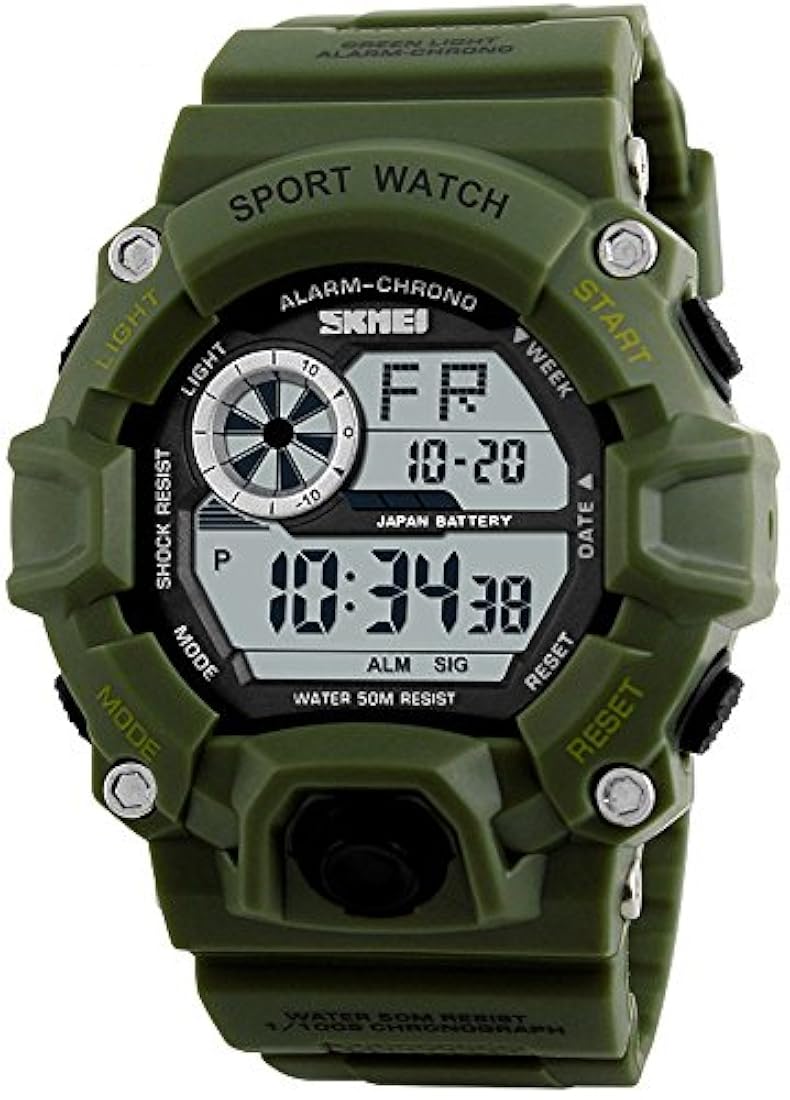 Reloj deportivo digital militar del ejército impermeable