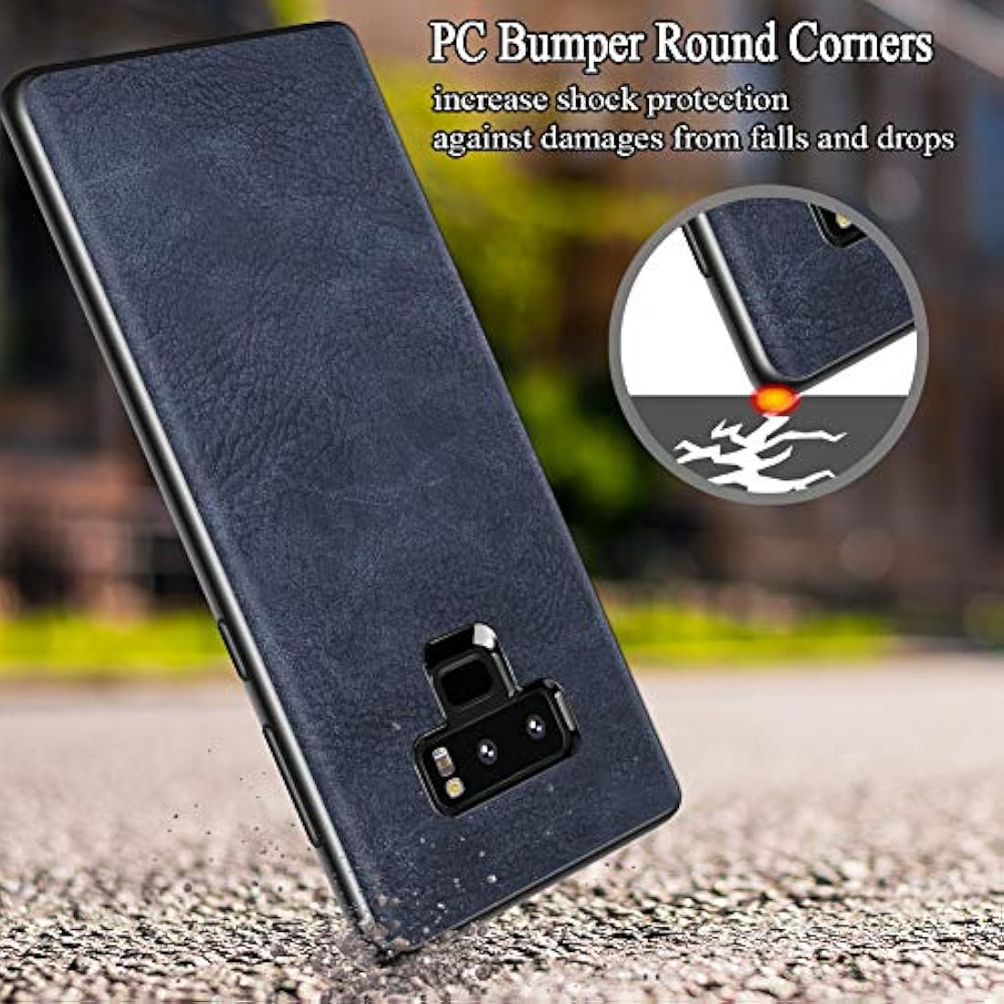 Funda de piel sintética para Samsung Galaxy Note 9