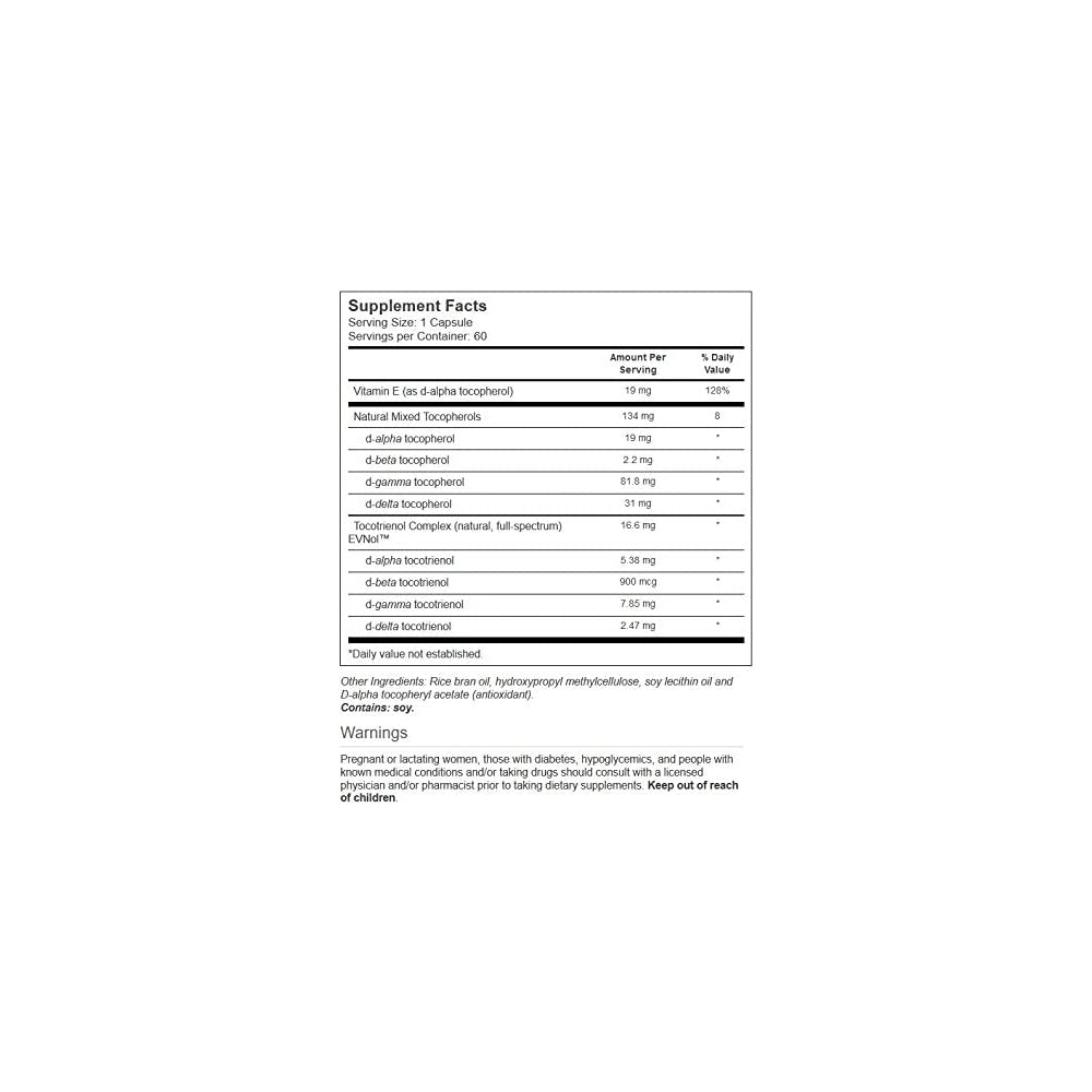 Suplementos Vitacost Vitamina E & Tocotrienol Complejo