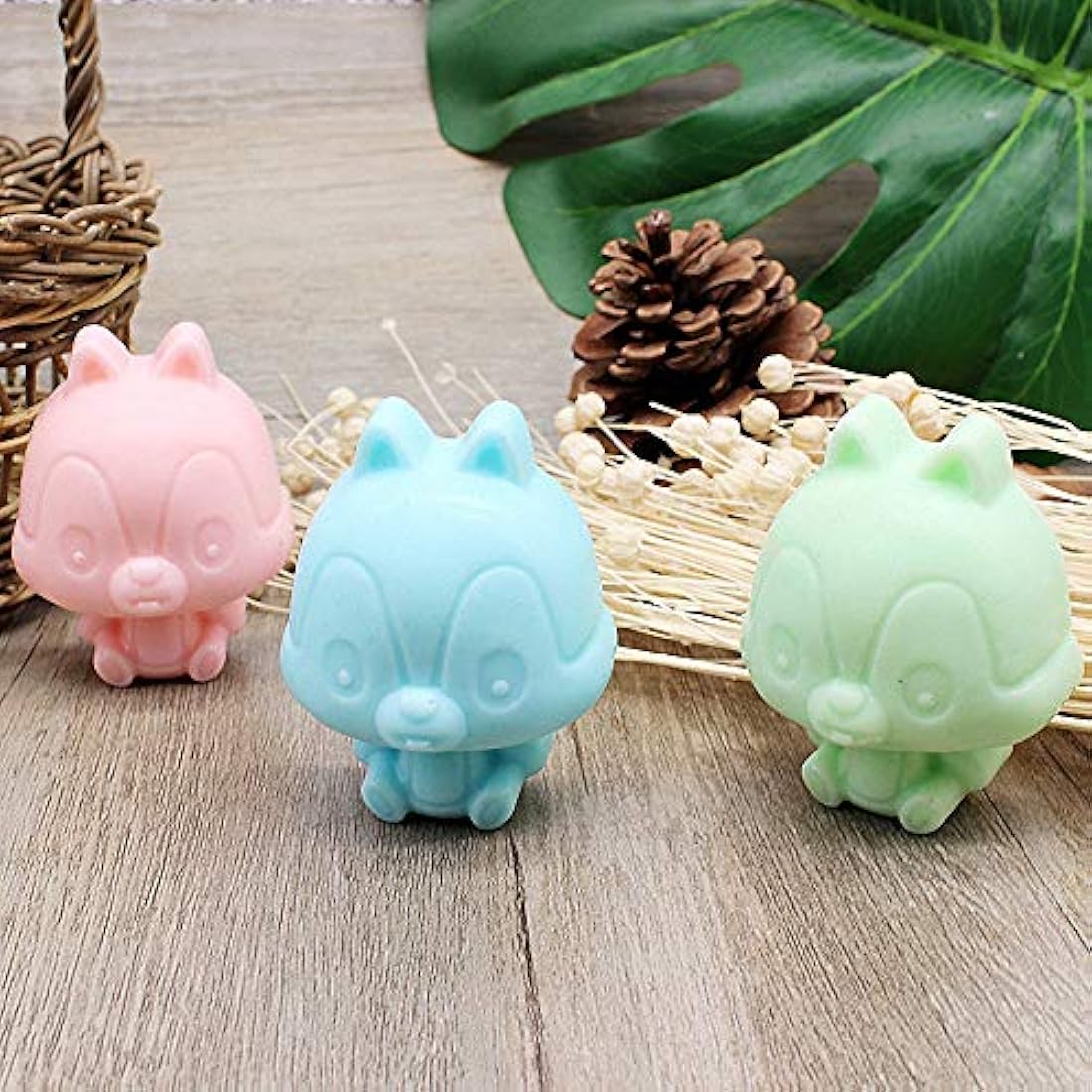 2 moldes de silicona para tartas con forma de ardilla