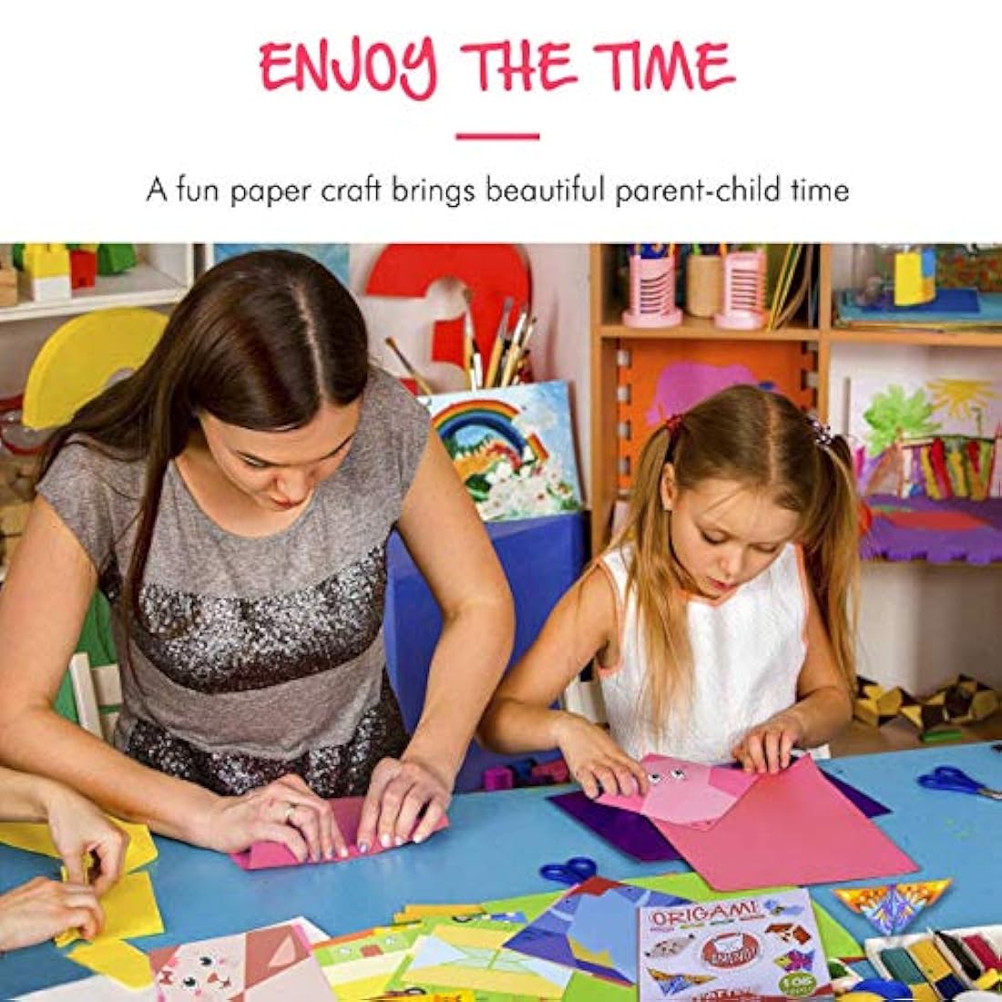 Gamenote Kit de origami colorido para niños