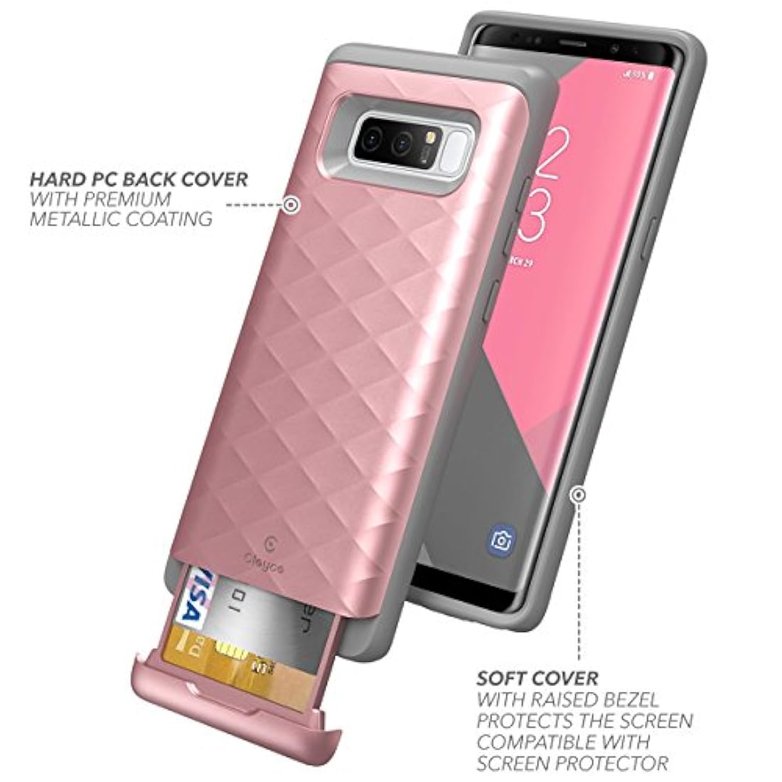 Funda tipo cartera para Samsung Galaxy Note 8
