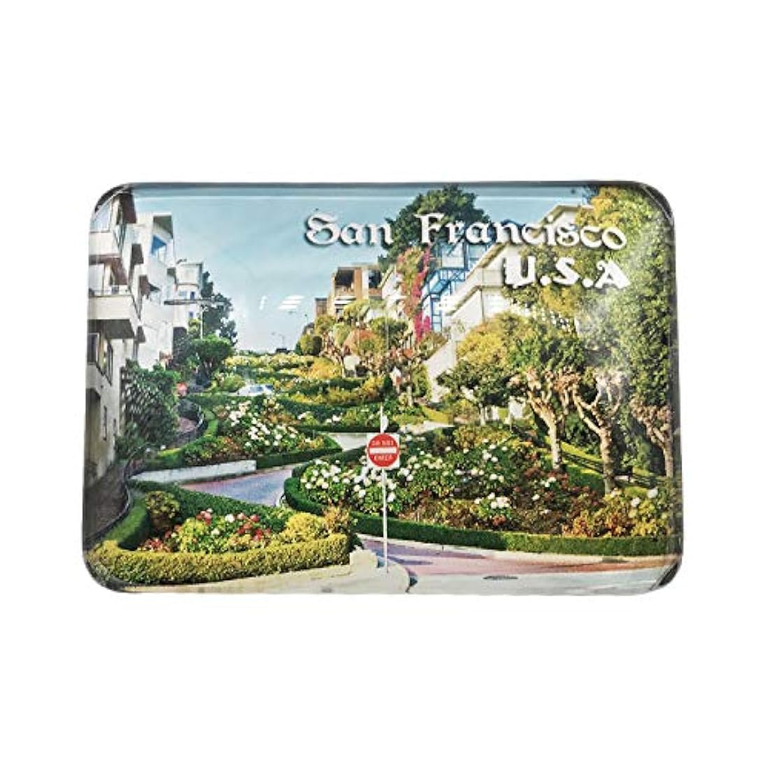 Imán de cristal para nevera en 3D, ideal para viajes