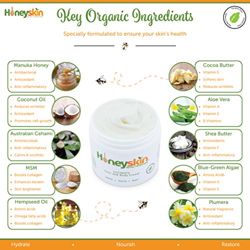 Crema Hidratante Orgánica Definitiva (2 oz) - Cara y Cuerpo