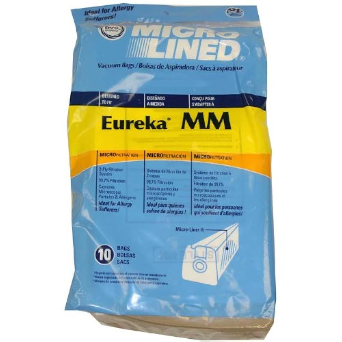 Bolsa para aspiradora antiácaros Micro Papel Rayado