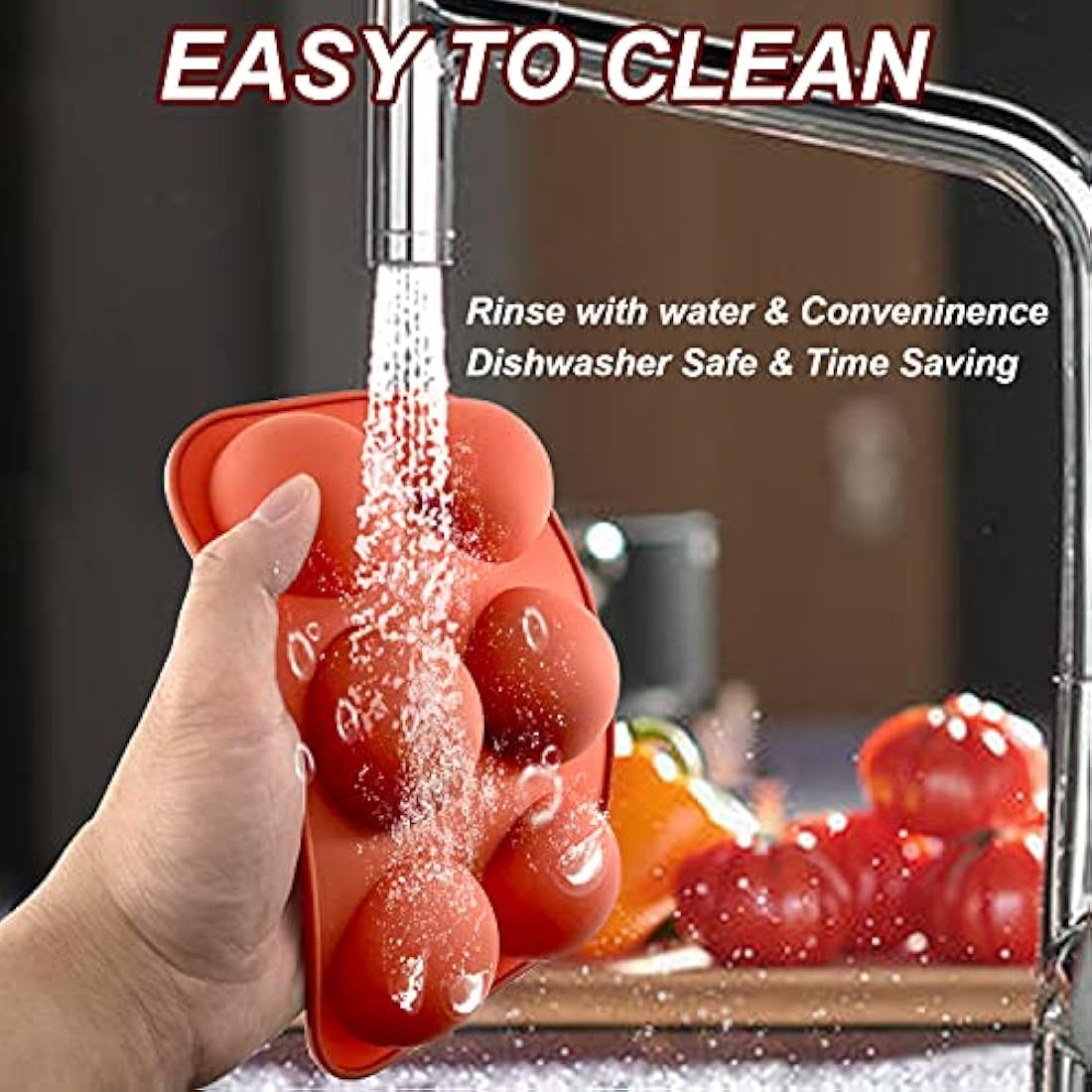 Moldes Moldes de silicona semifénica de 6 agujeros