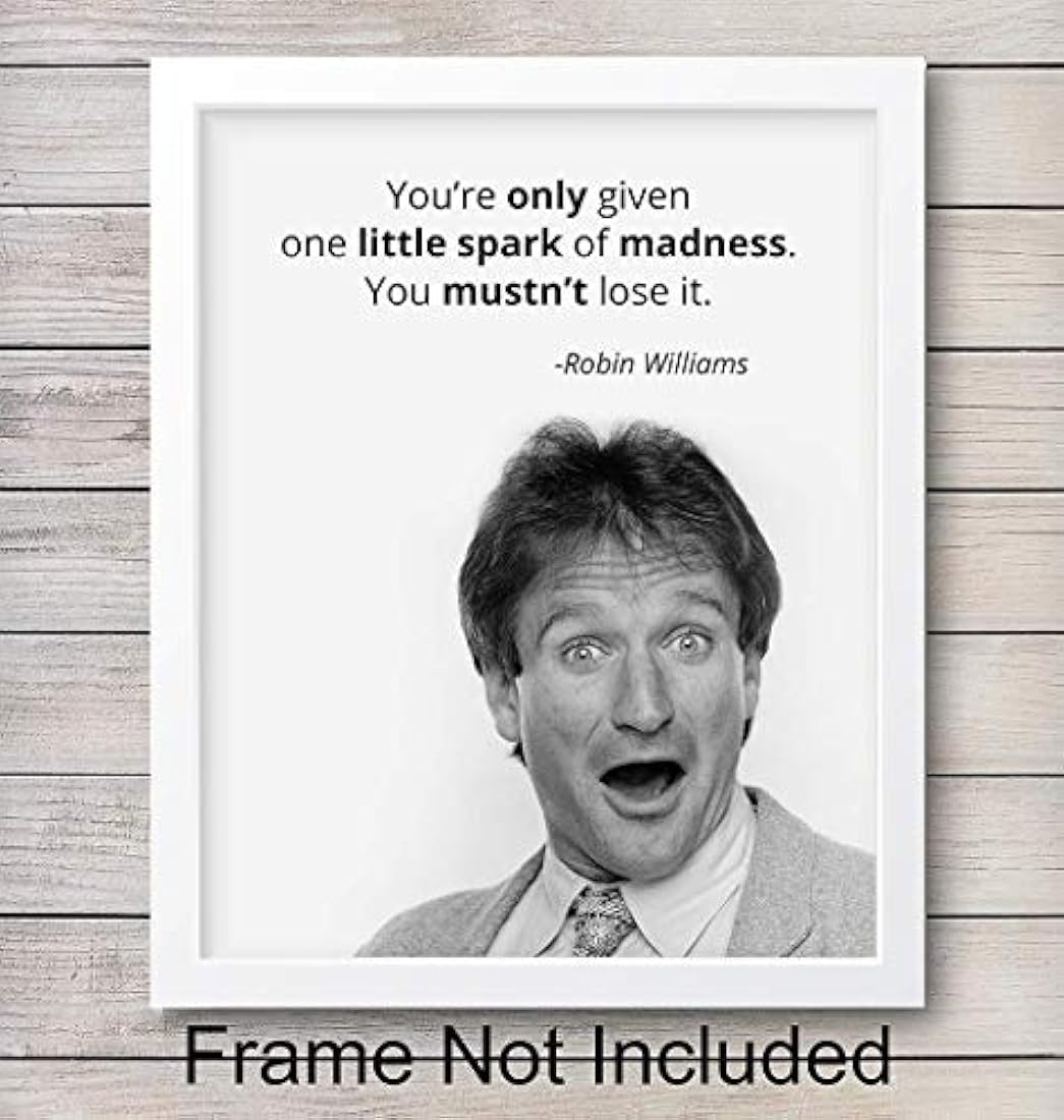 cartel decorativo de pared de Robin Williams