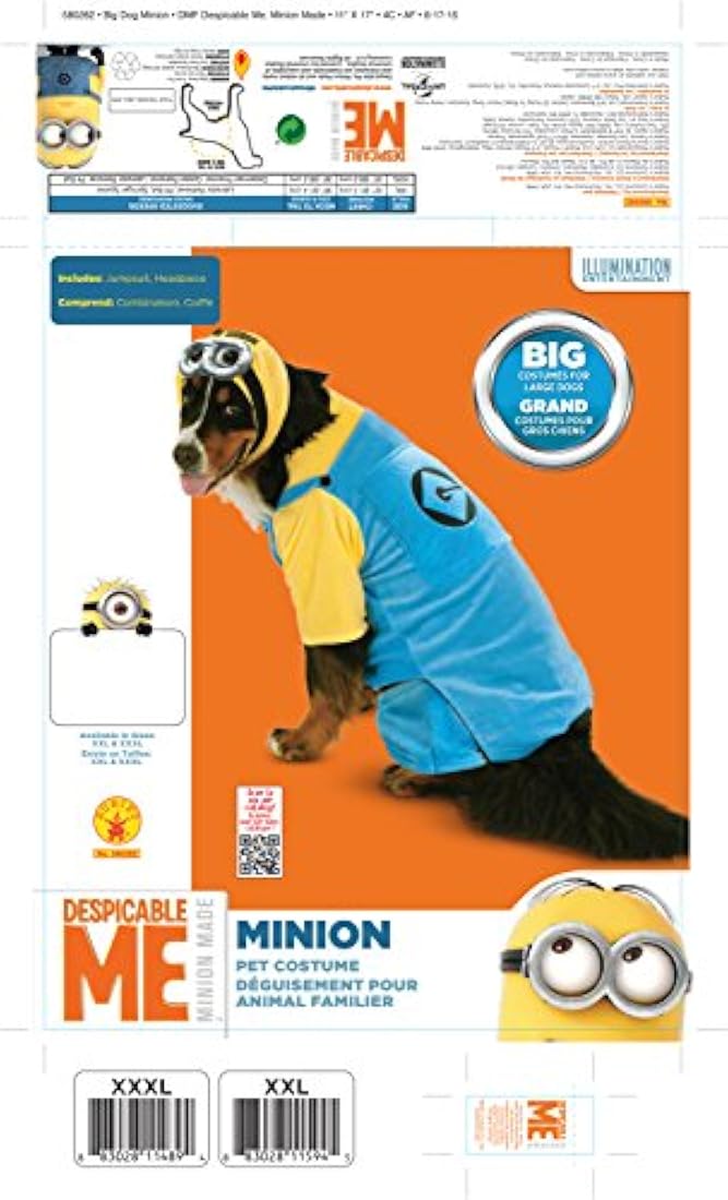 Disfraz de minion de Mi villano favorito 2 para mascota