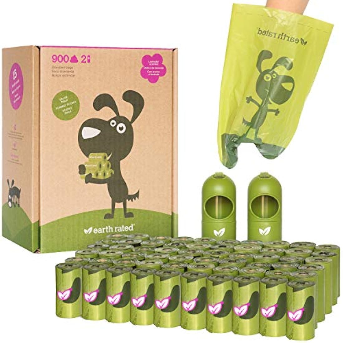 Dispensador de correa para bolsas de residuos de perros, clasificación de la Tierra