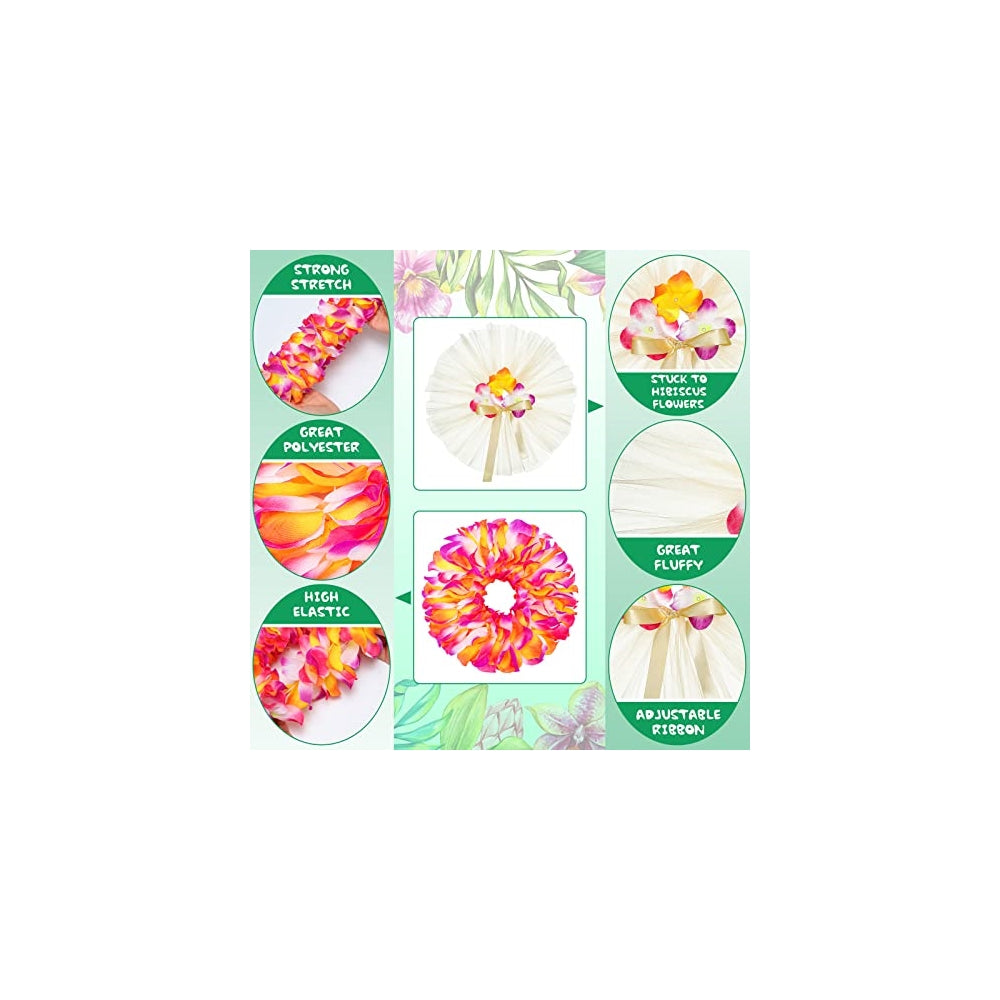 Disfraces 6 piezas hawaiano para perros talla única