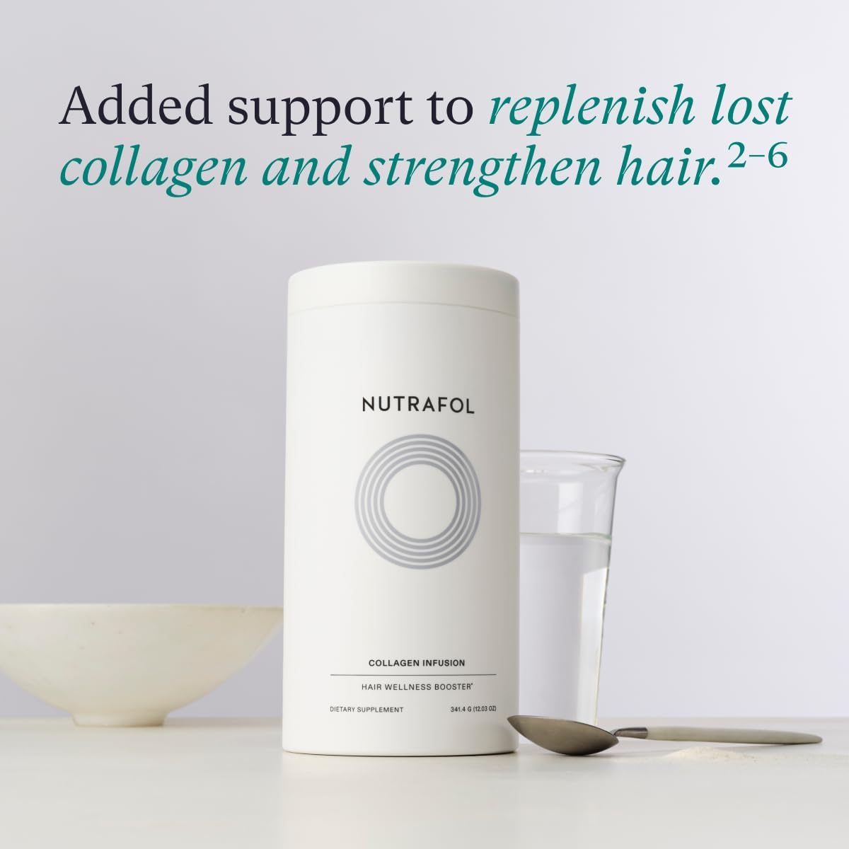 Suplemento capilar con péptidos de colágeno para mujer 45+