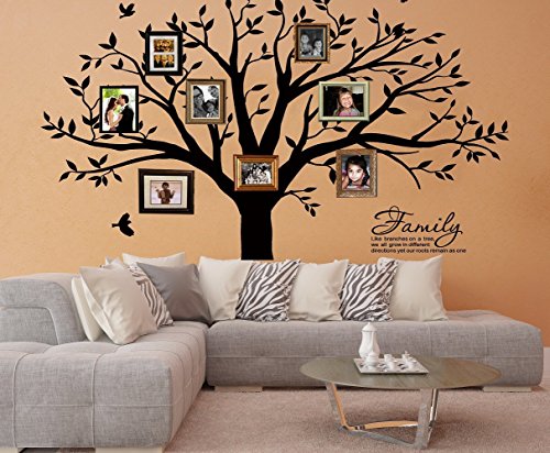 Vinilo decorativo para pared árbol genealógico.