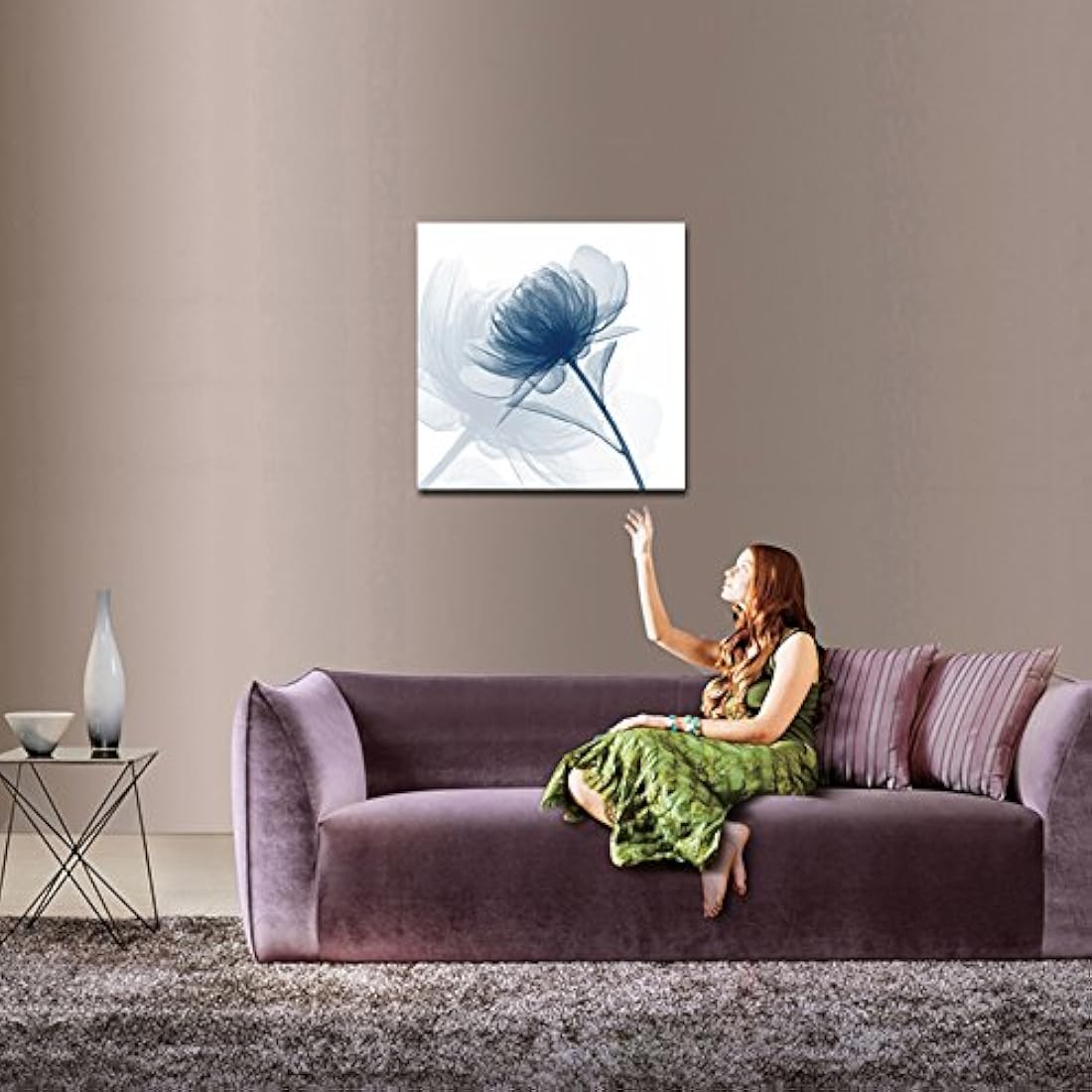 Wieco Art - Obra de arte Lista para colgar para la sala