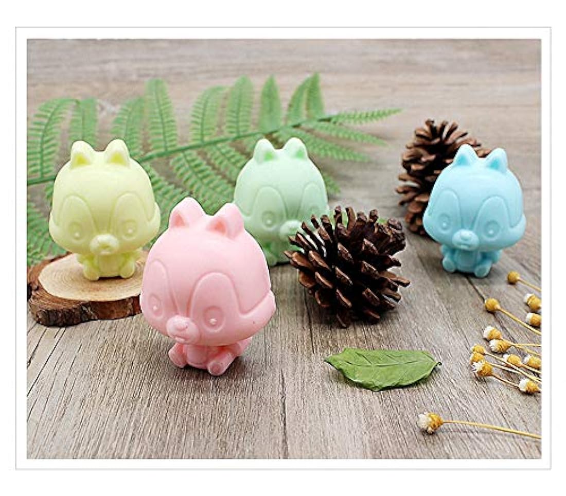 2 moldes de silicona para tartas con forma de ardilla