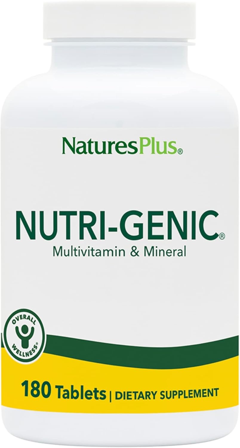 Multivitamínico Nutri-Genic de Natures Plus, 180 tabletas