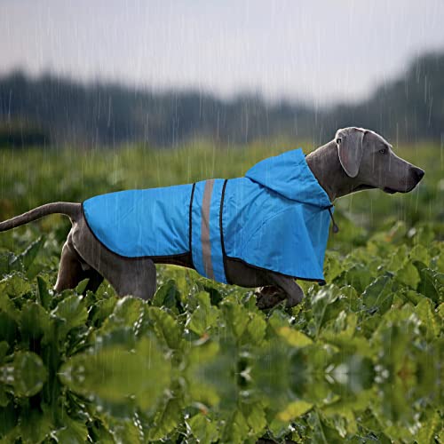 Weesiber Chubasquero para perros, impermeable, ajustable, reflectante, con capucha, ligero, poncho para perros pequeños, medianos y grandes y cachorros