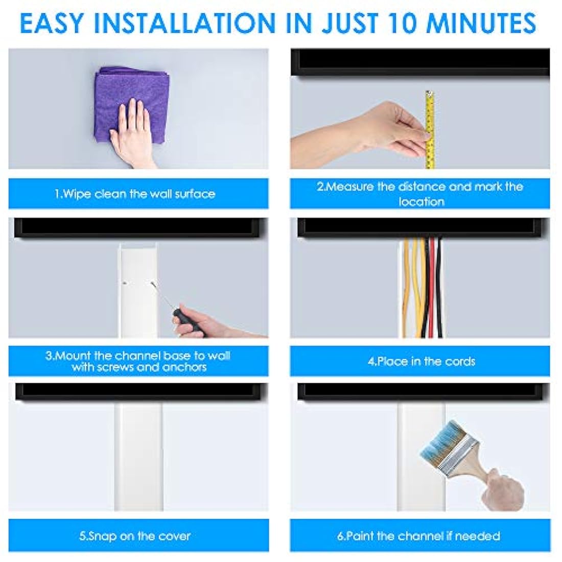 Funda para cable de TV de 47 pulgadas