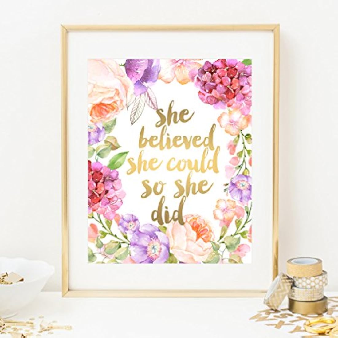 elevill eacuarela arte impresión (sin marco)decoracion