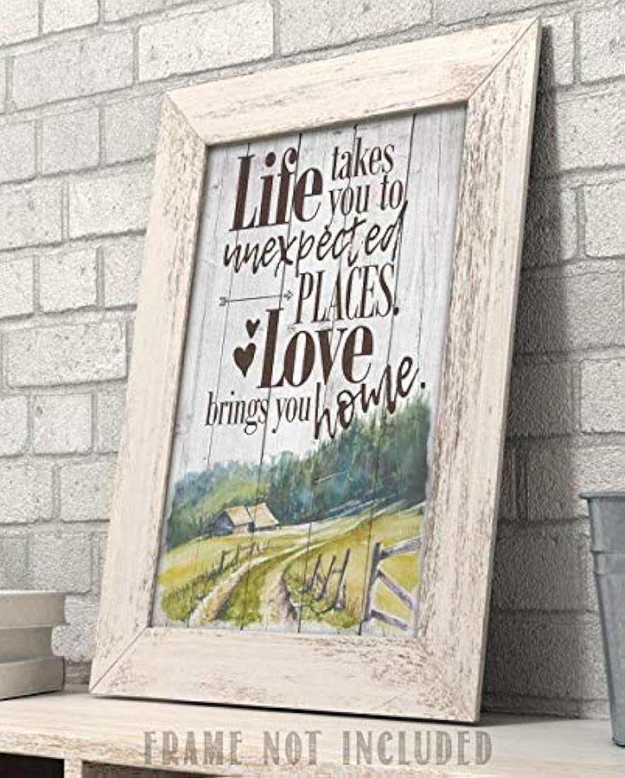 cartel sin marco La vida te lleva a lugares inesperados