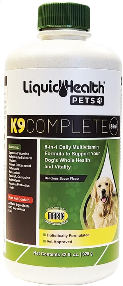 Multivitamínico líquido 8 en 1 para perros y cachorros K9