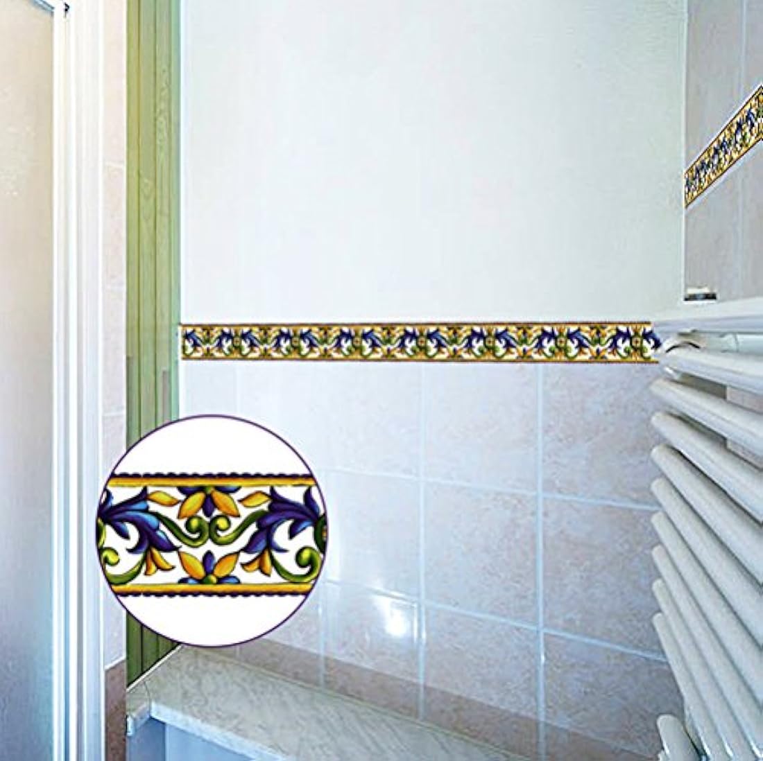 Papel Pintado Frontera Autoadhesivo Azulejos