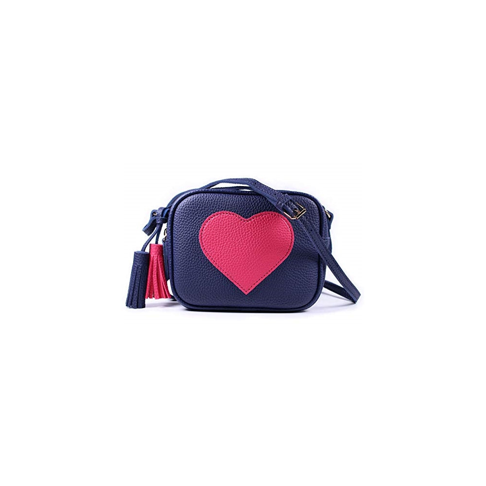 Bolsos bandolera pequeño ligero de piel con borla para niña