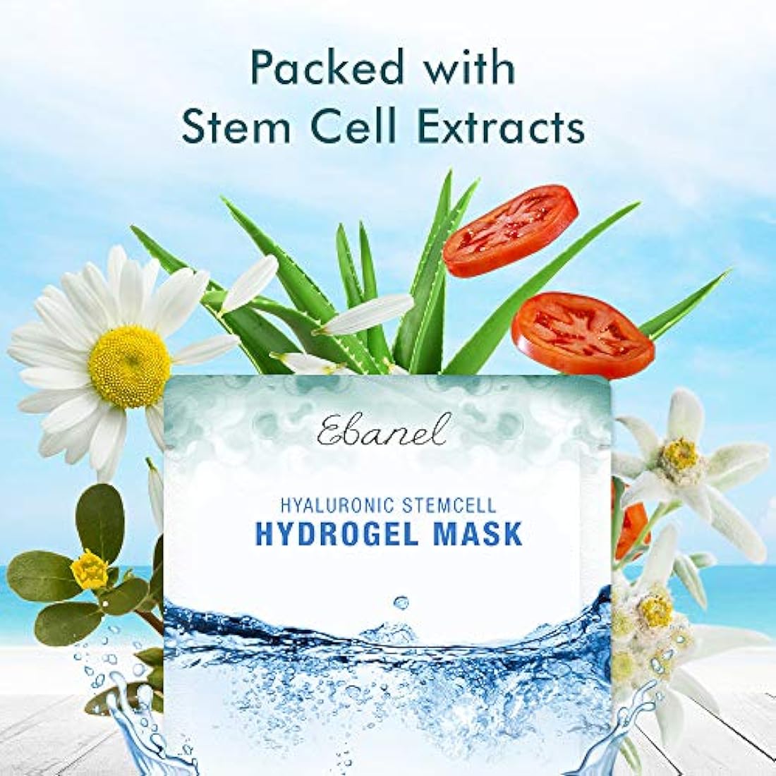 Paquete de 10 mascarillas de colágeno de hidrogel para cara