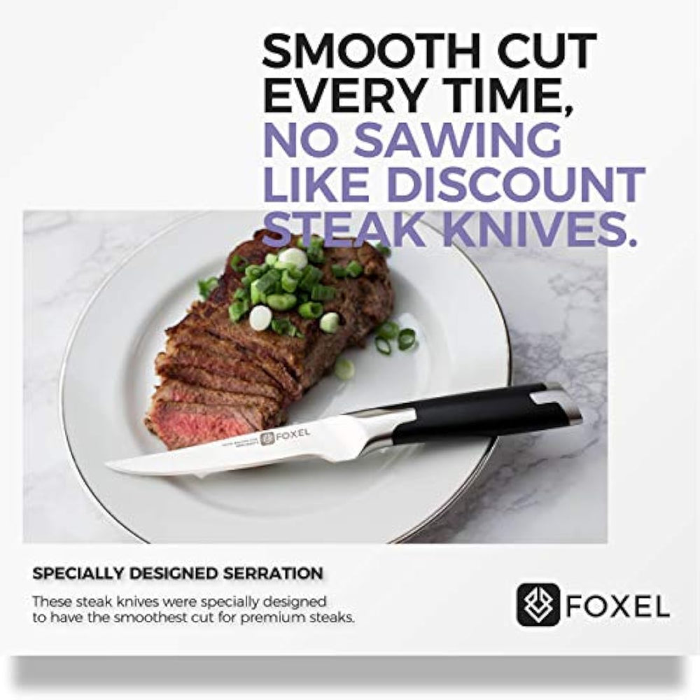 Juego de cuchillos para carne (4 unidades, 8 o 12 unidades)