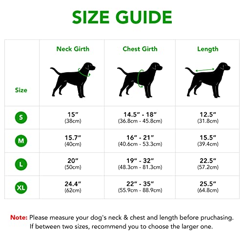 Weesiber Chaqueta impermeable para perros – Impermeable reflectante ajustable para perros con capucha, abrigo ligero para perros pequeños (pequeño, verde)