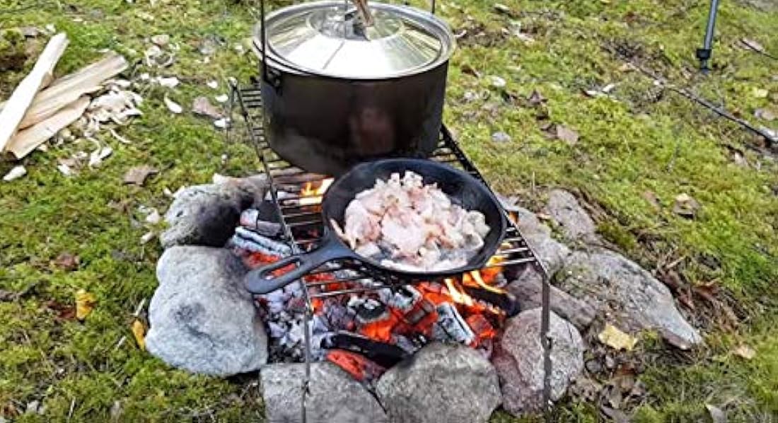 Parrilla de camping ligera portátil