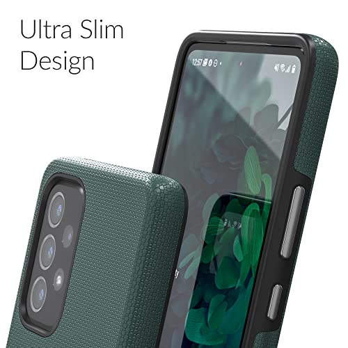 Crave Dual Guard - Funda para Samsung Galaxy A53, protección a prueba de golpes, doble capa para Samsung Galaxy A53 5G, color verde bosque