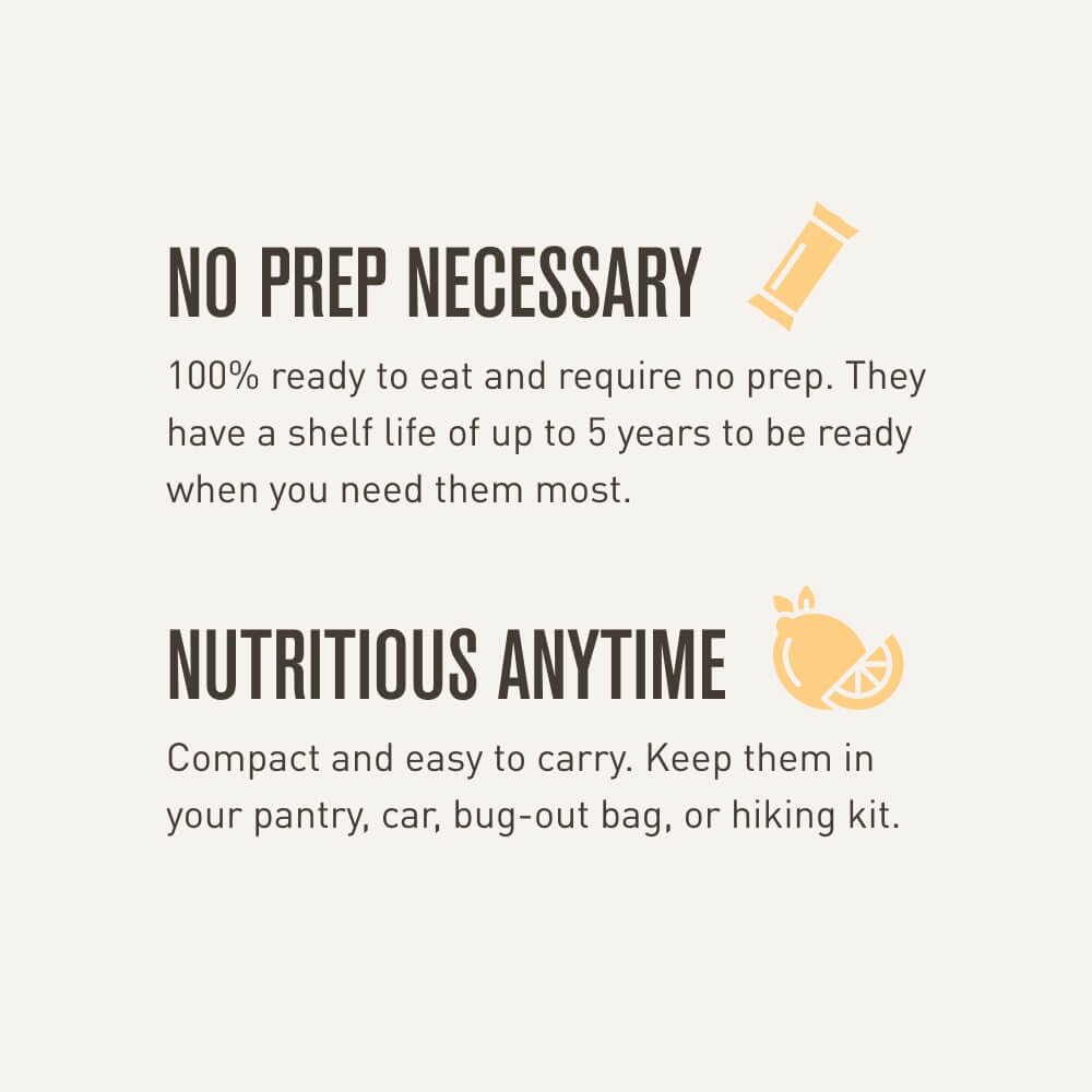 Barras de Ración Chuck Norris, 5 años, 14 vitaminas, Pack de 6