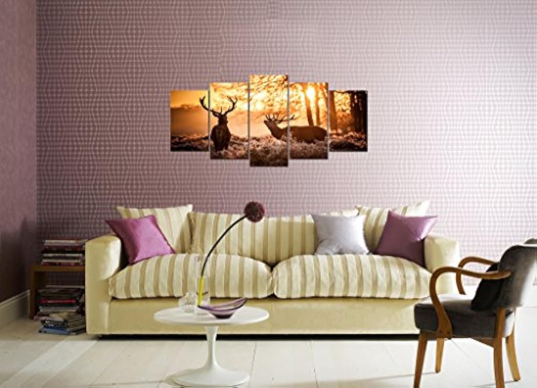 Pyradecor Nature - Lienzo decorativo con marco y estirado