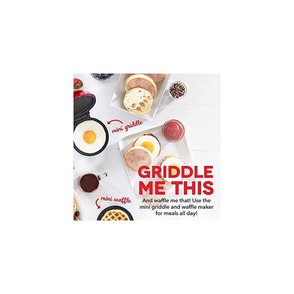 Wafleras paquete de 2 Mini Maker Waffle Maker
