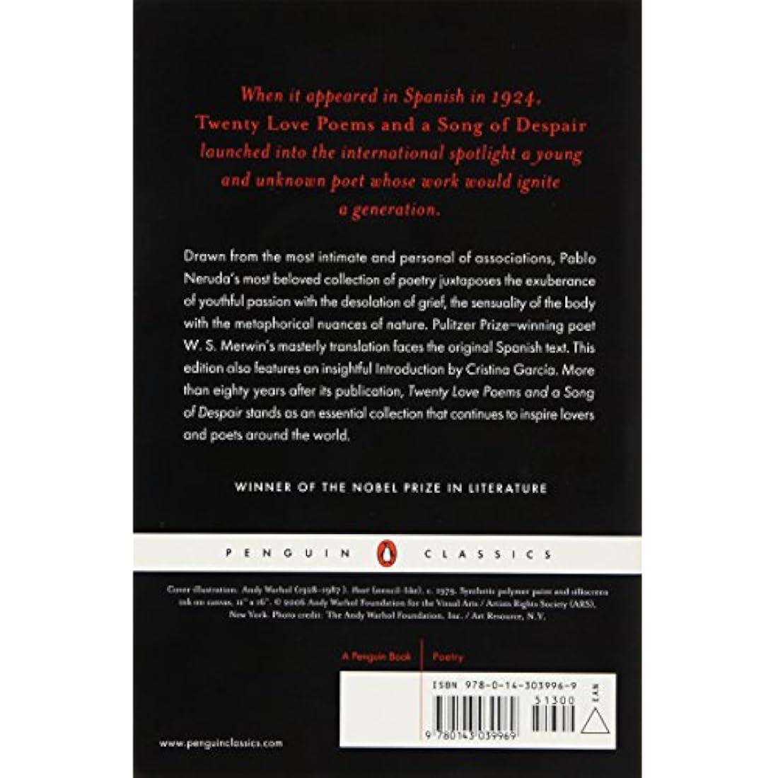 libro Veinte poemas de amor y una canción de desesperación