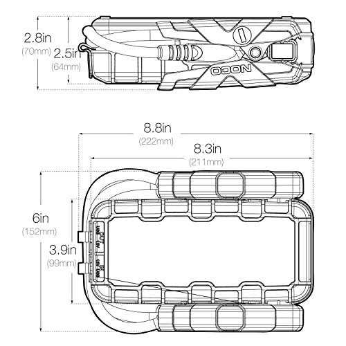Paquete de arranque de batería de litio portátil