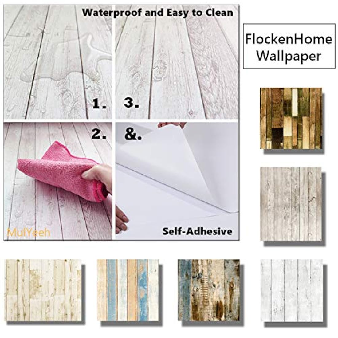 rollo de papel pintado de ladrillo de imitación de piedra