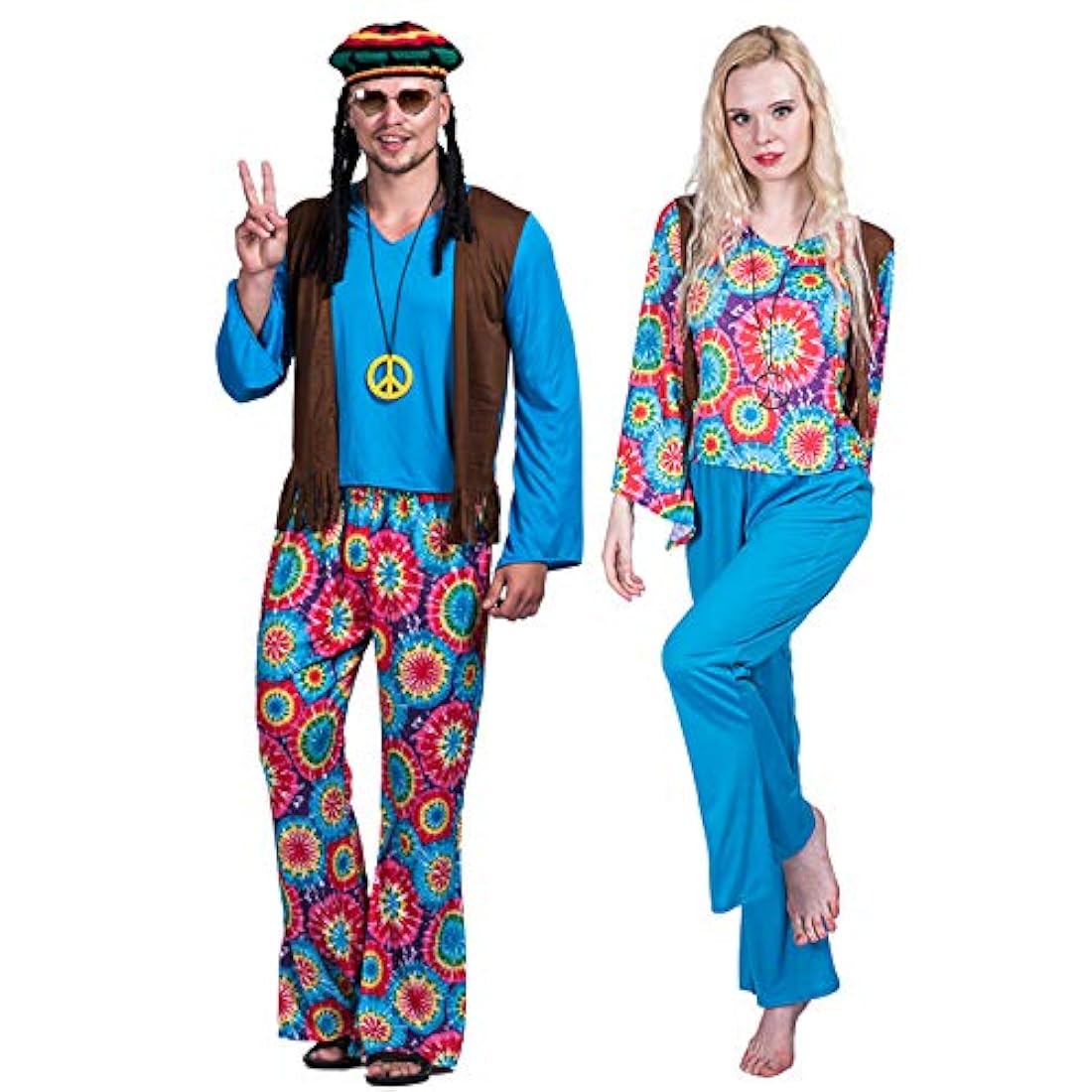 Disfraces - Disfraz de hippie para hombre
