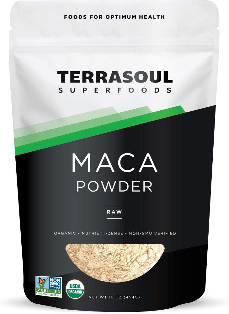 MacaOrgánico en Polvo Terrasoul, Energía y Resistencia 1Lb