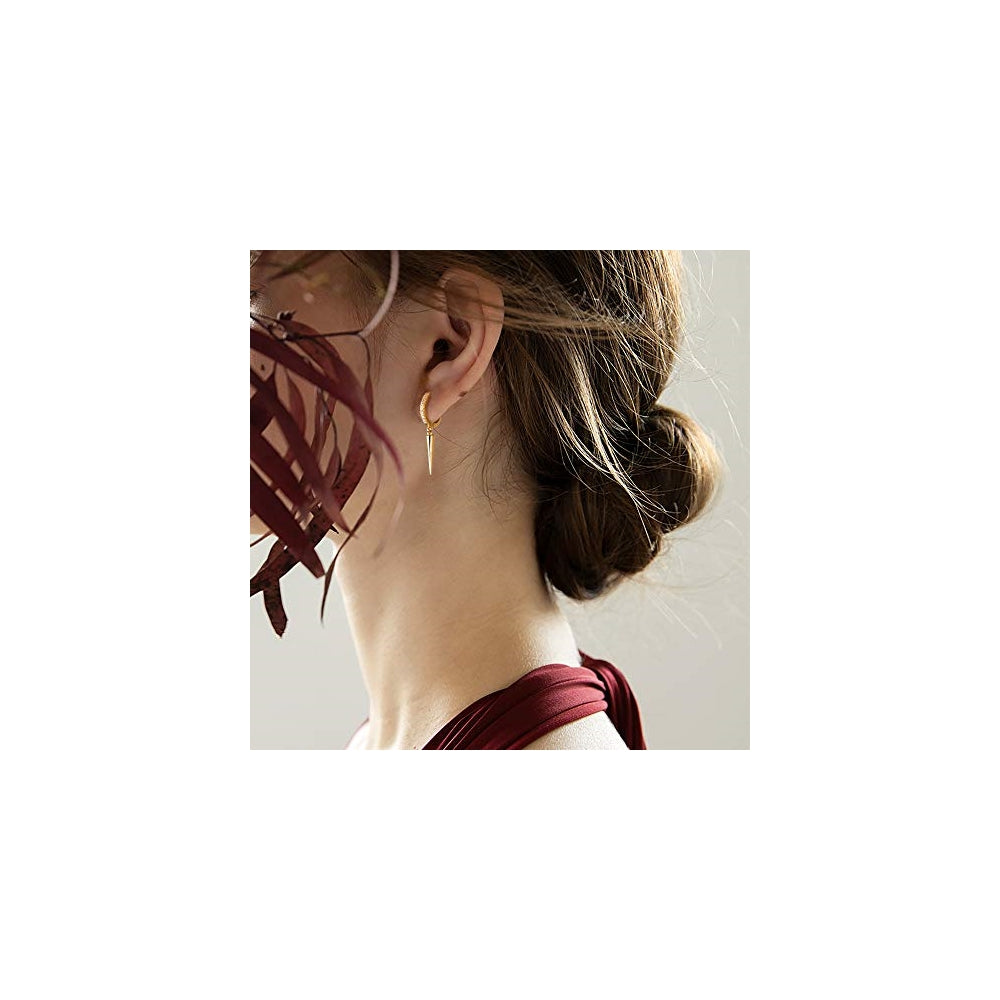 Aretes tipo Elegante para mujer chapados
