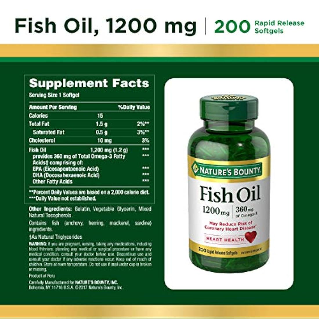 Aceite de pescado 0,04 onzas