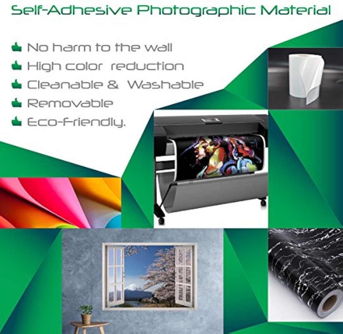 mural autoadhesivo de ventana al bosque