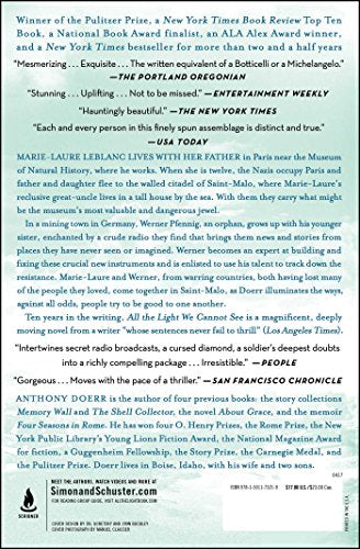 Toda la luz que no podemos ver: una novela