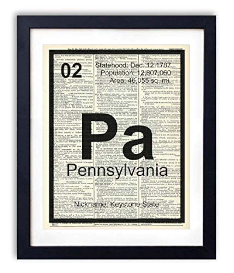 impresión del arte del diccionario de la vendimia, 8x10