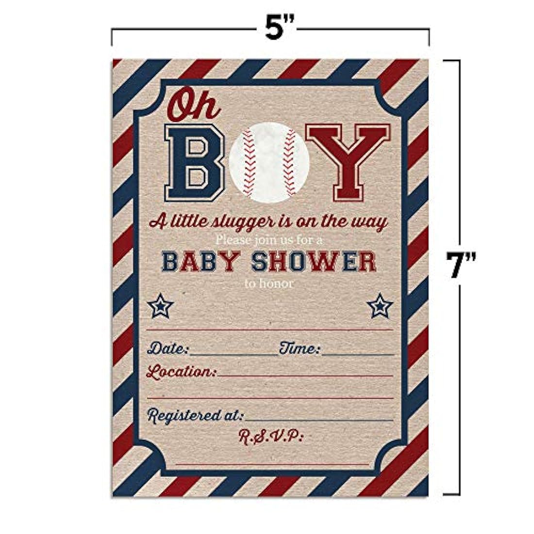 tarjetas de invitacion con temática de beisbol