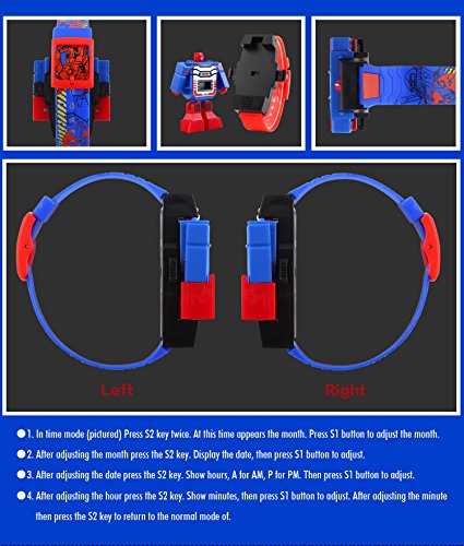 reloj digital de Transformers