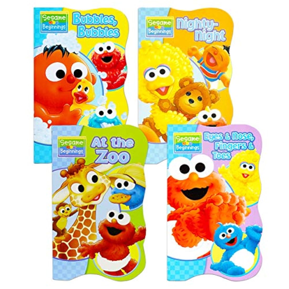 Barrio Sésamo Beginnings Junta Libros – Conjunto de cuatro